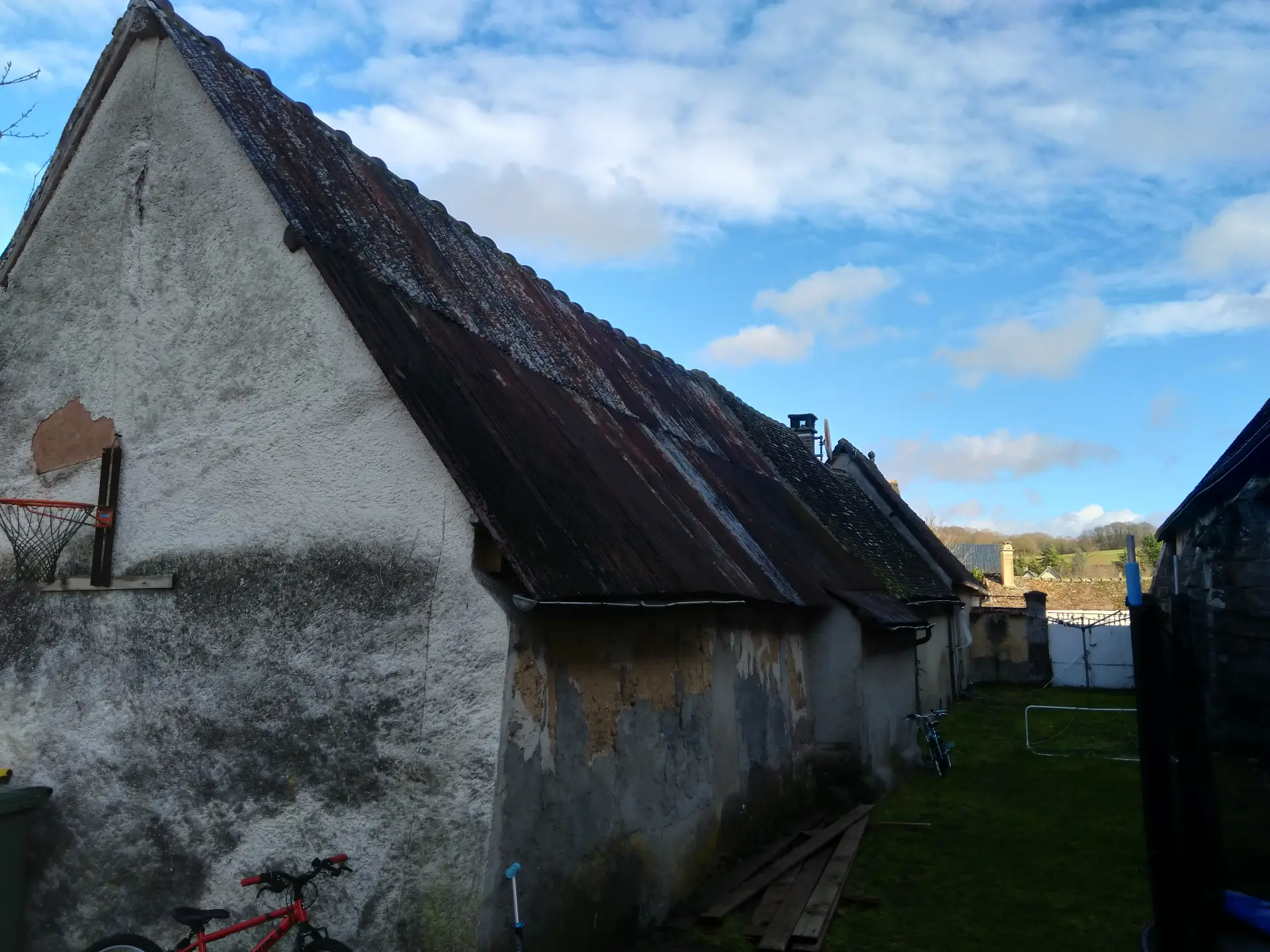 Toiture ancienne état initial avant rénovation Dreux