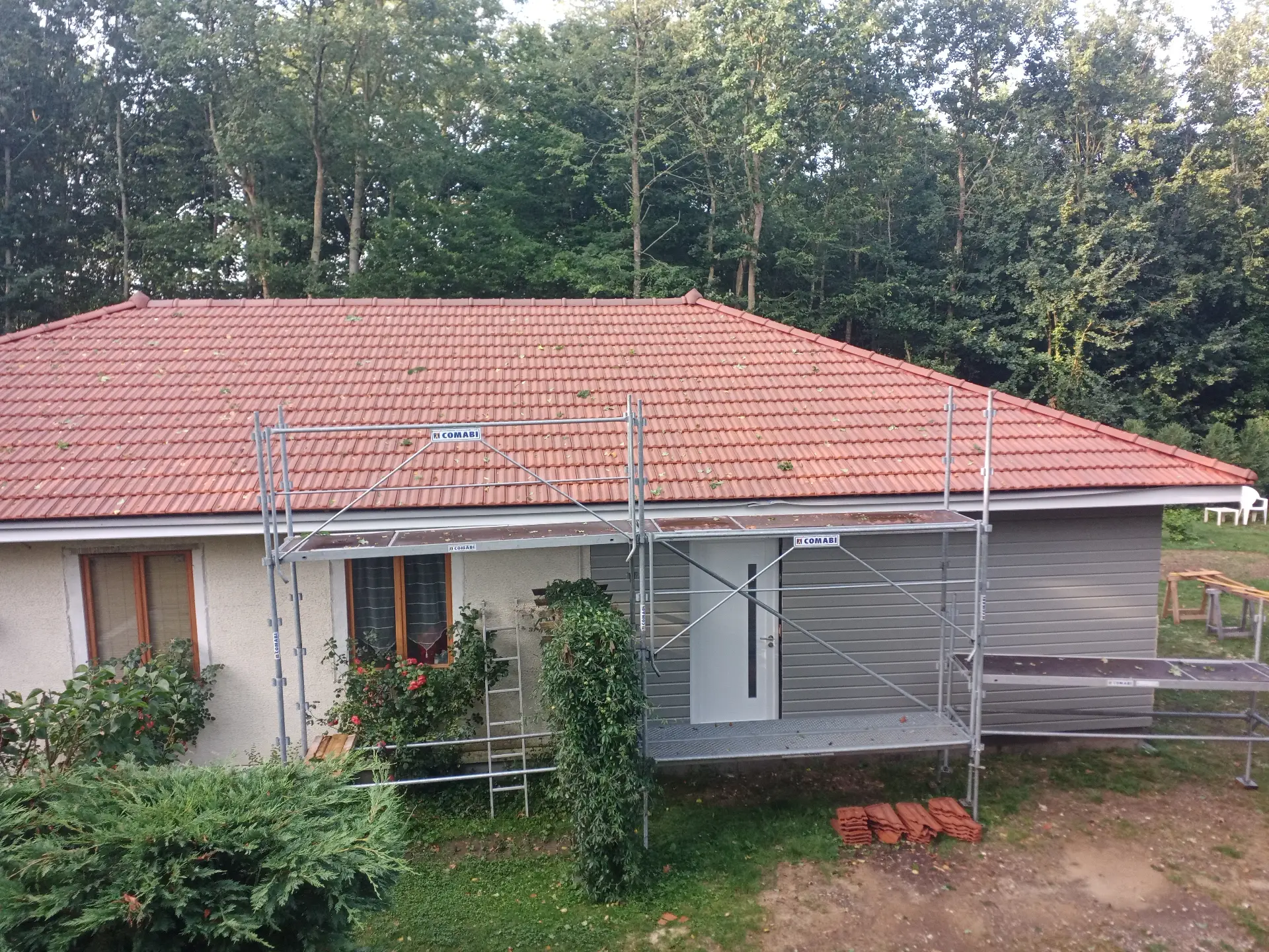 Intérieur structure bois finie garage Eure-et-Loir