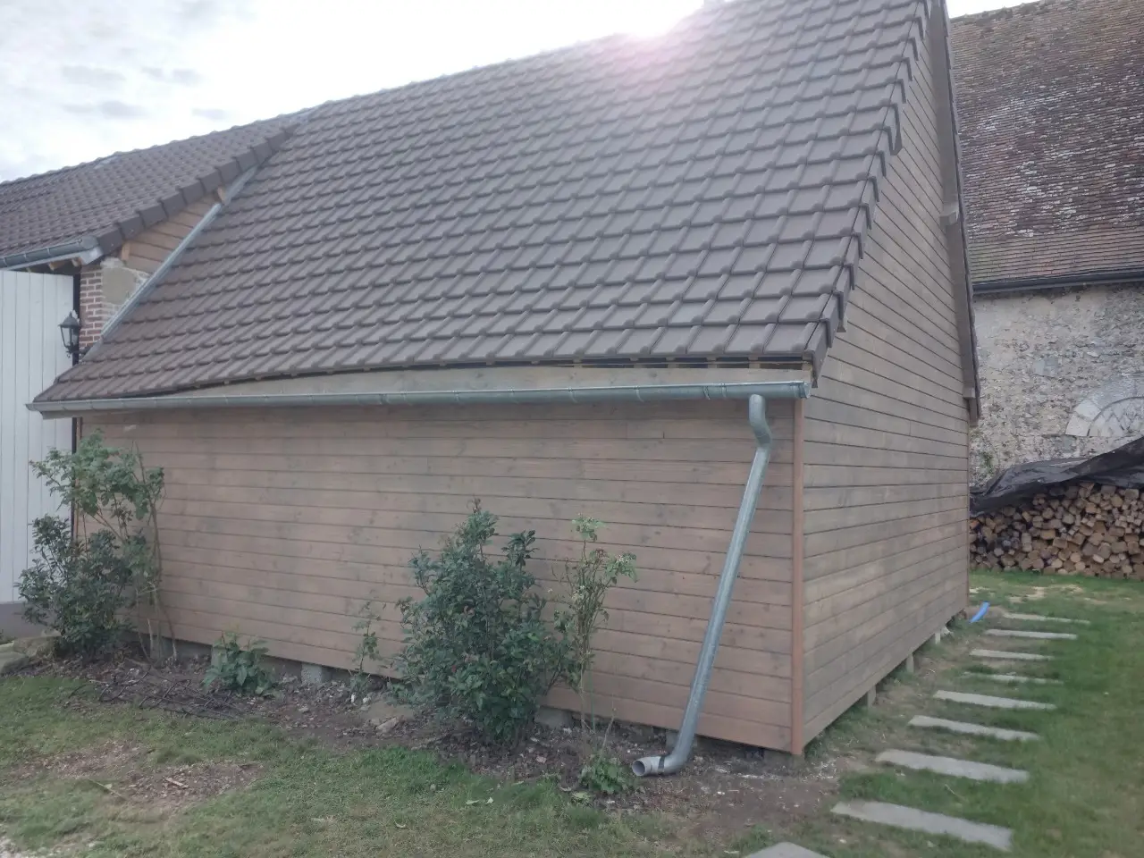 Construction bois dépendance ossature bois Saint-Laurent-la-Gâtine